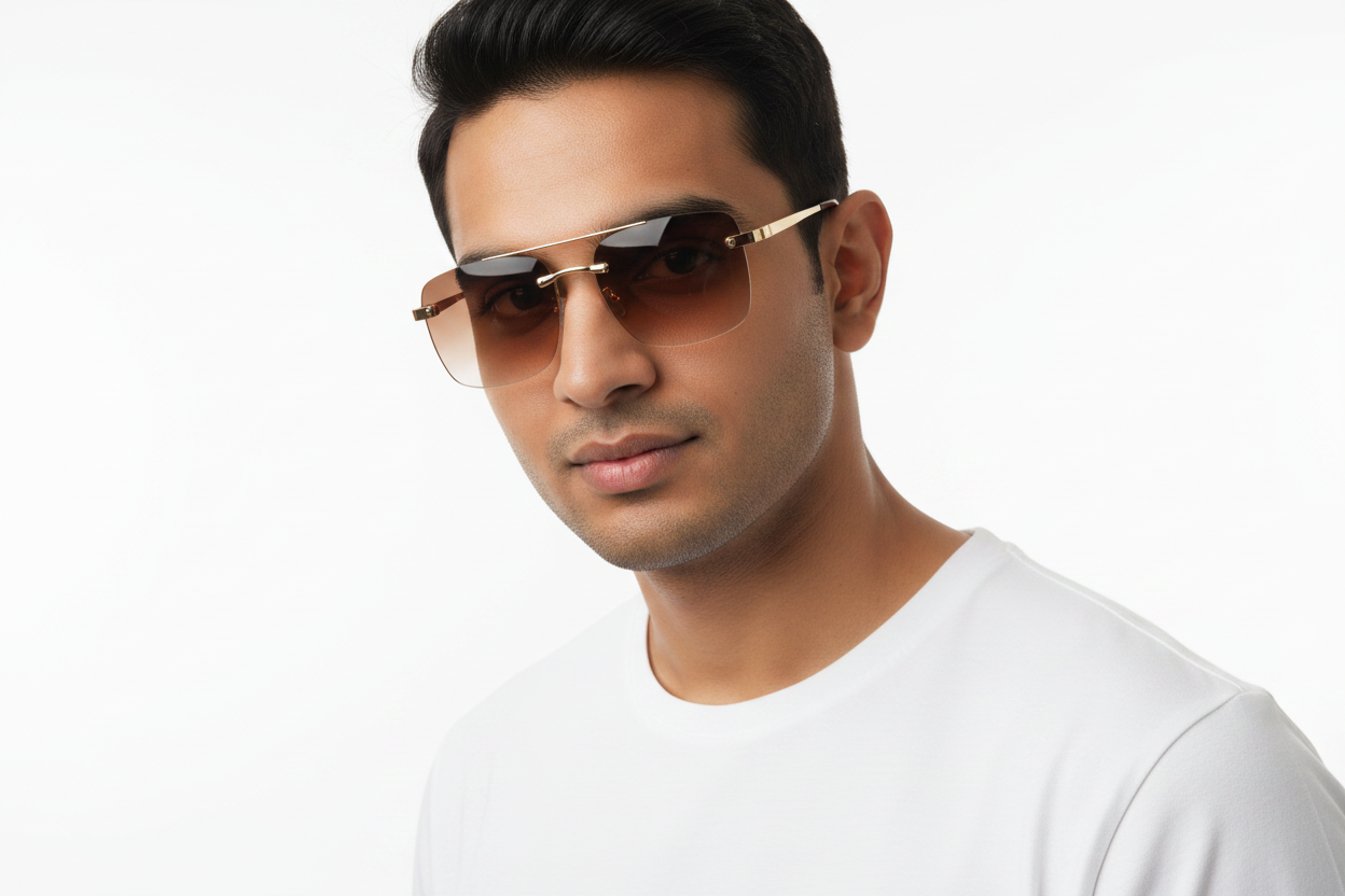 K139H. Men’s Exclusive metal Sunglasses UV400,Retina Protection,Cooling Shield