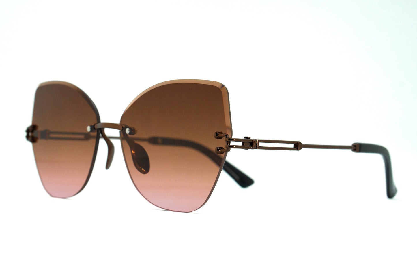 306. Celebrity Rimless diamond cut UV400 Retina protected cooling glass