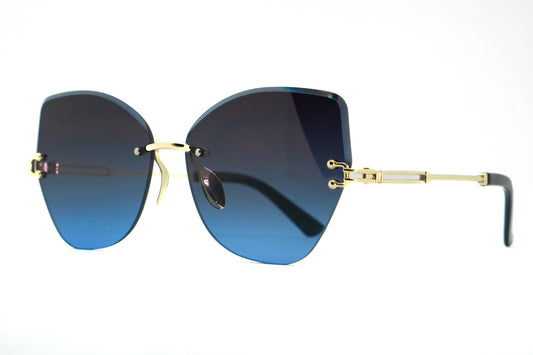 305. Celebrity Rimless diamond cut UV400 Retina protected cooling glass