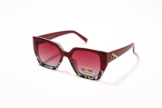 622. Hexagon polarized luxe marron Celebrity UV400 Retina protected cooling glass
