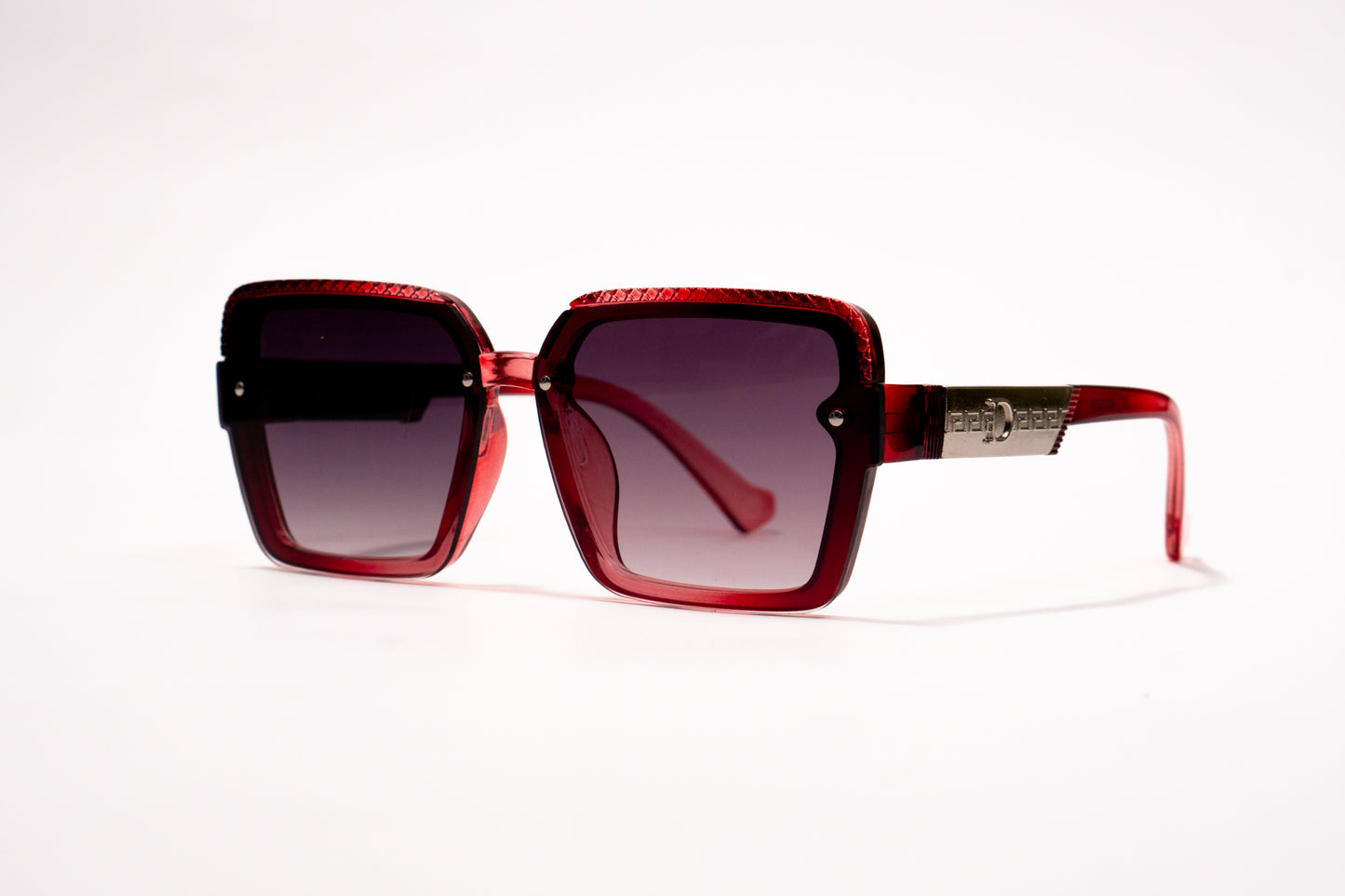 517.Square Red Celebrity UV400 Retina protected cooling glass