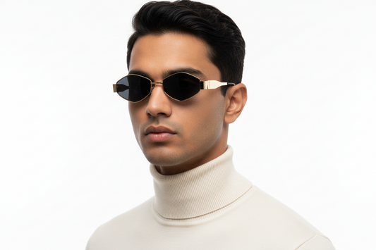 896M. Unisex metal trendy Sunglasses, UV400 Retina Protection,Cooling Shield