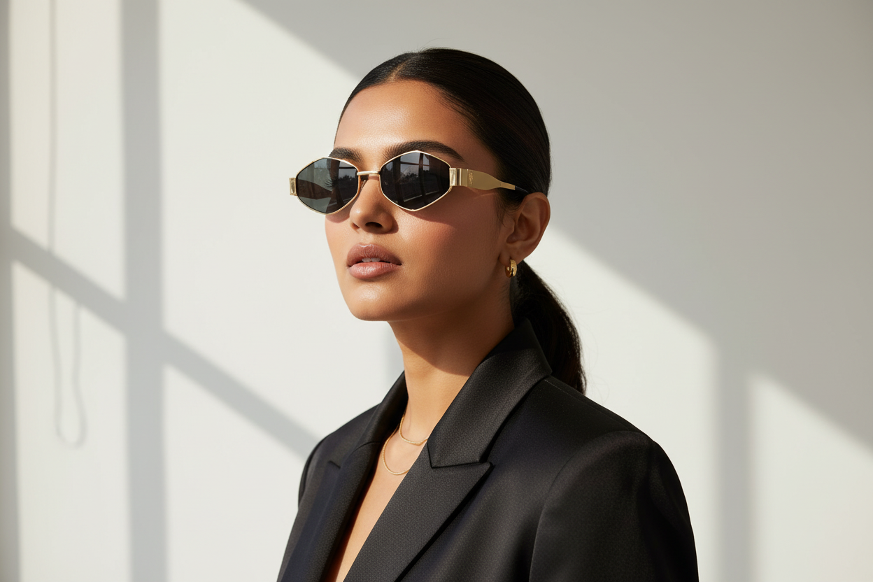 896. Unisex metal trendy Sunglasses, UV400 Retina Protection,Cooling Shield