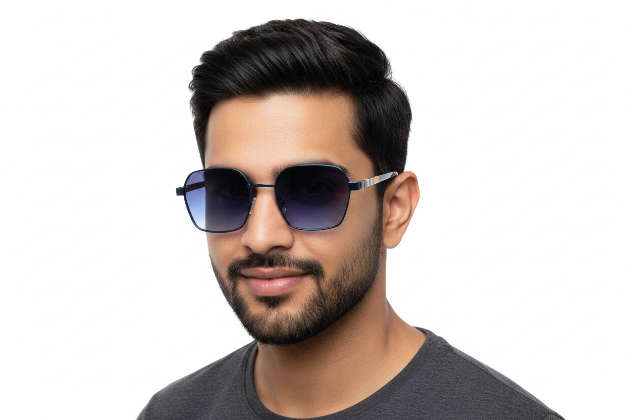 K35a. Men’s Exclusive metal Sunglasses UV400,Retina Protection,Cooling Shield