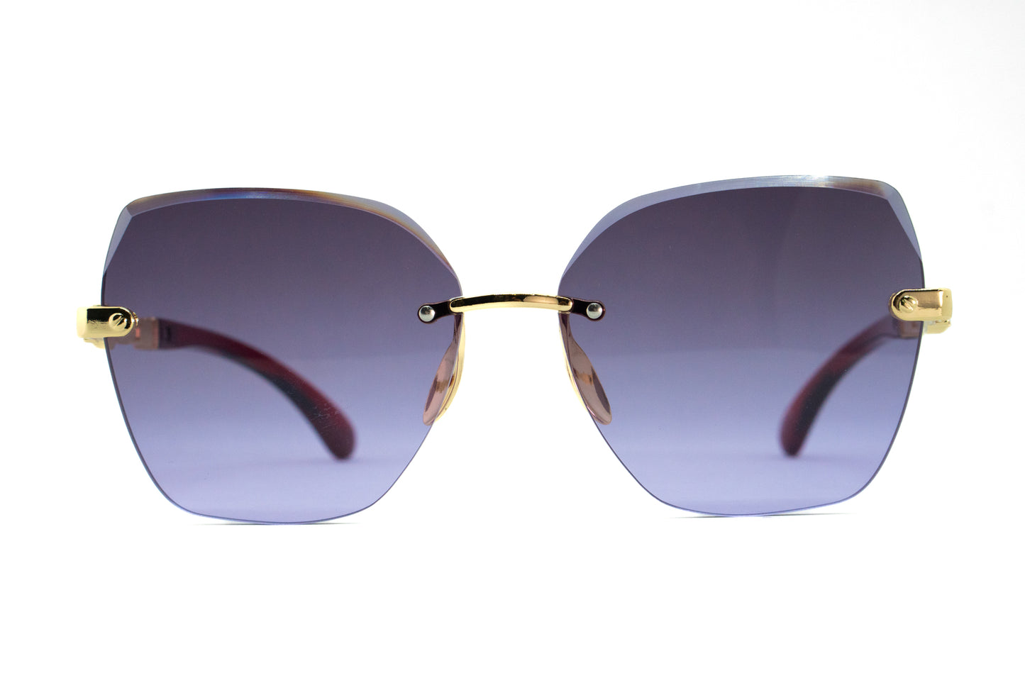 336. Celebrity Rimless diamond cut UV400 Retina protected cooling glass