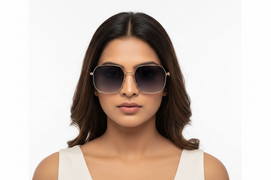 Q131C. Premium metal sunglass UV400 Retina protected cooling glass