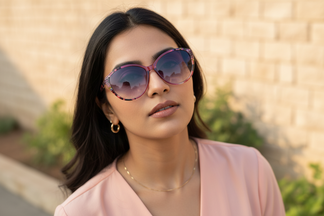 214. Celebrity stylish sunglasses UV400 Retina protected cooling glass