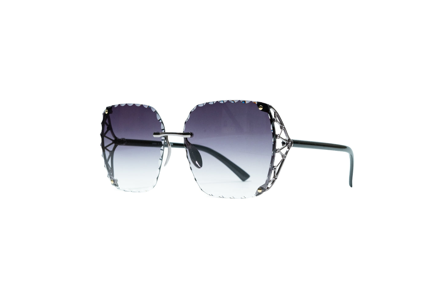 Q255. Premium rimless sunglass UV400 Retina protected cooling glass