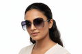 Q255. Premium rimless sunglass UV400 Retina protected cooling glass