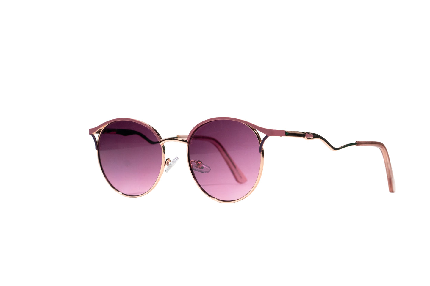 836. Premium lightweight round metal sunglass UV400 Retina protected cooling glass