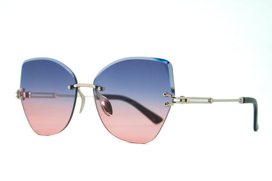 303. Celebrity Rimless diamond cut UV400 Retina protected cooling glass
