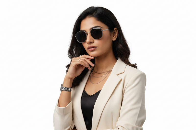 U76S. Unisex metal trendy Sunglasses, UV400 Retina Protection, Cooling Shield