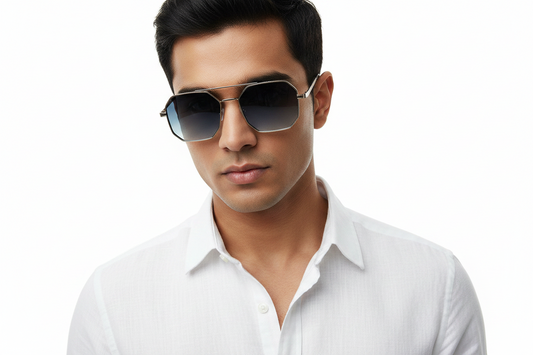 974c. Mens King metal sunglass UV400 Retina protected cooling glass