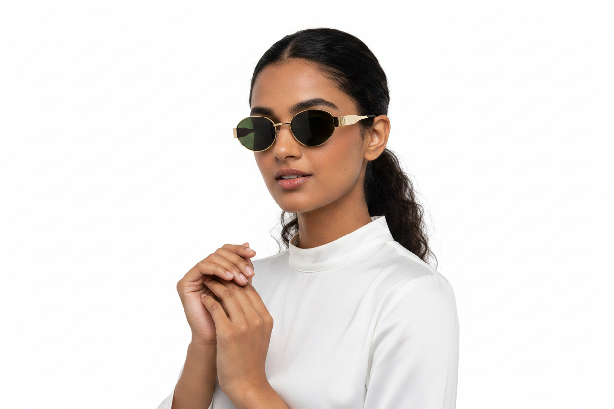 897a. Unisex metal trendy Sunglasses, UV400 Retina Protection,Cooling Shield