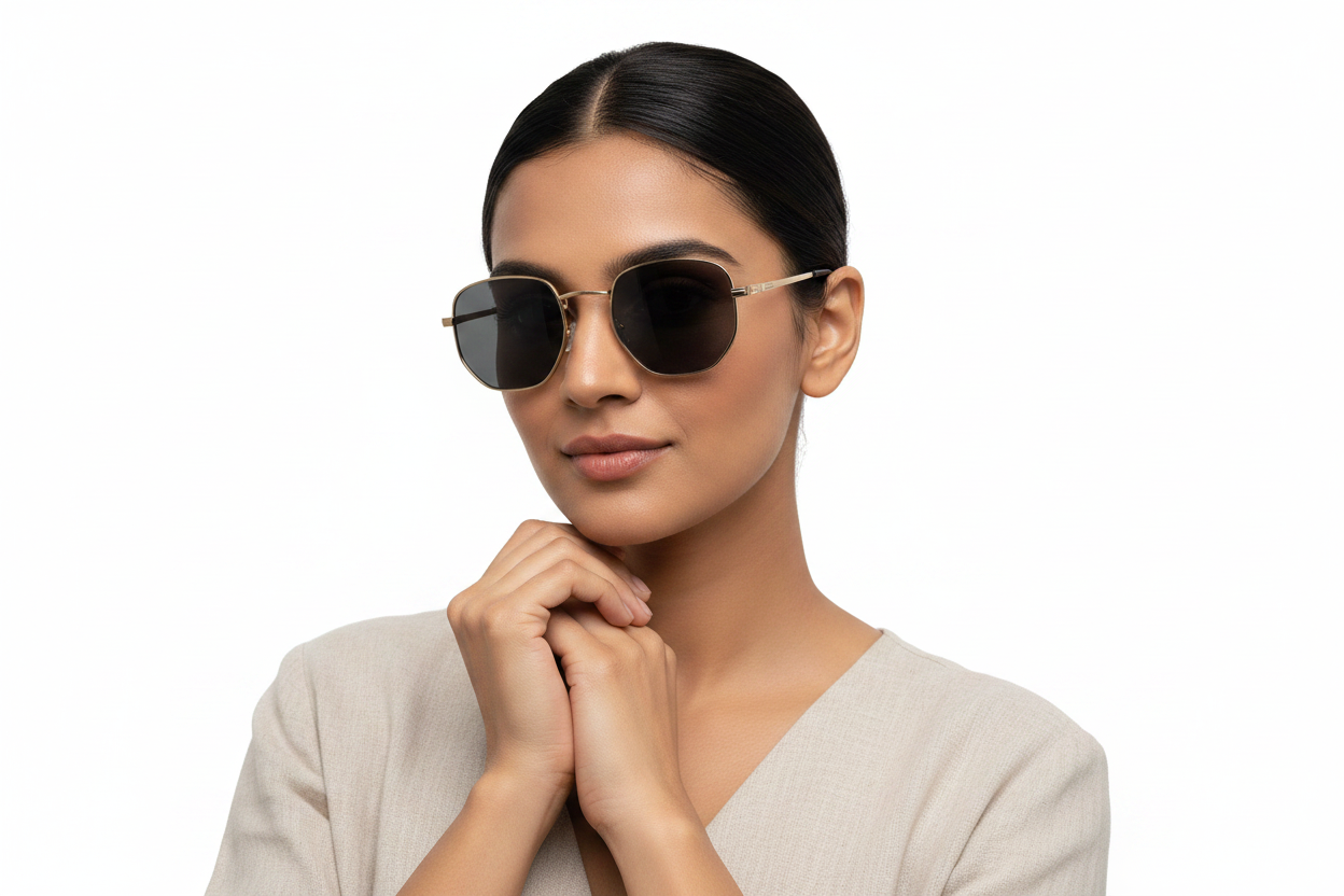 U76G. Unisex metal trendy Sunglasses, UV400 Retina Protection,Cooling Shield