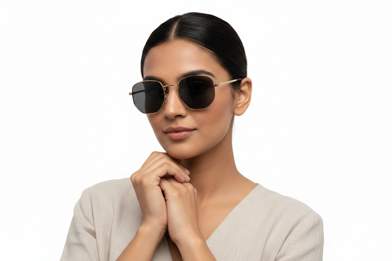 U76G. Unisex metal trendy Sunglasses, UV400 Retina Protection,Cooling Shield