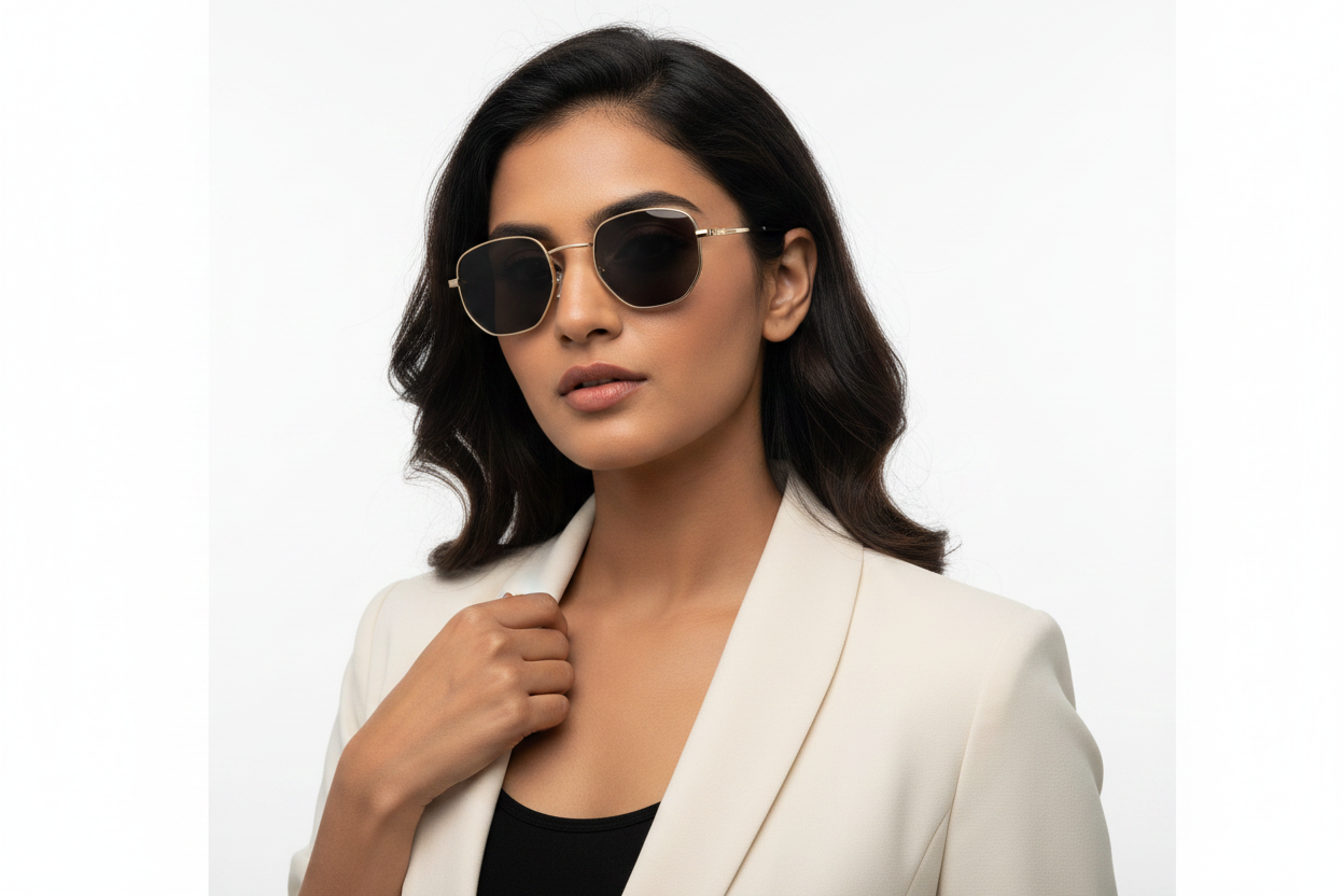 U76G. Unisex metal trendy Sunglasses, UV400 Retina Protection,Cooling Shield