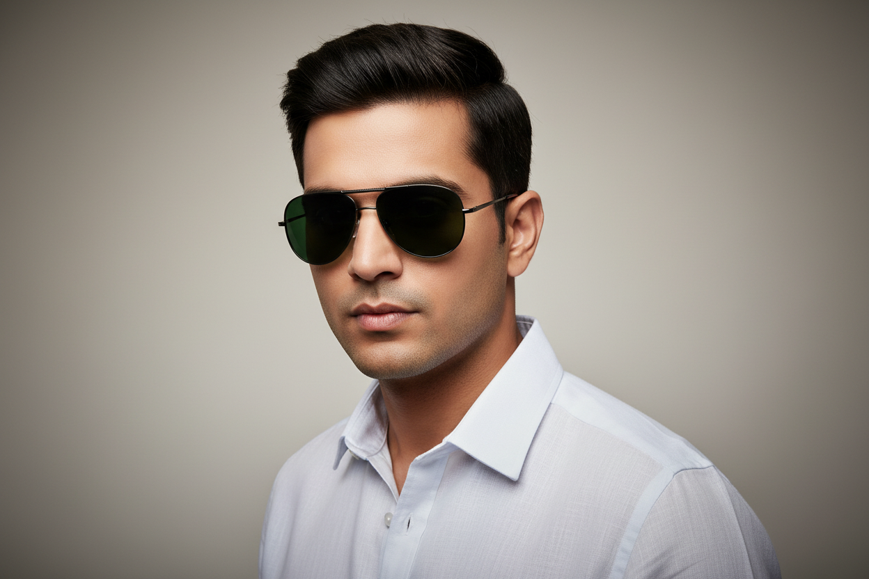 K33D. Men’s Exclusive aviator metal Sunglasses UV400,Retina Protection,Cooling Shield