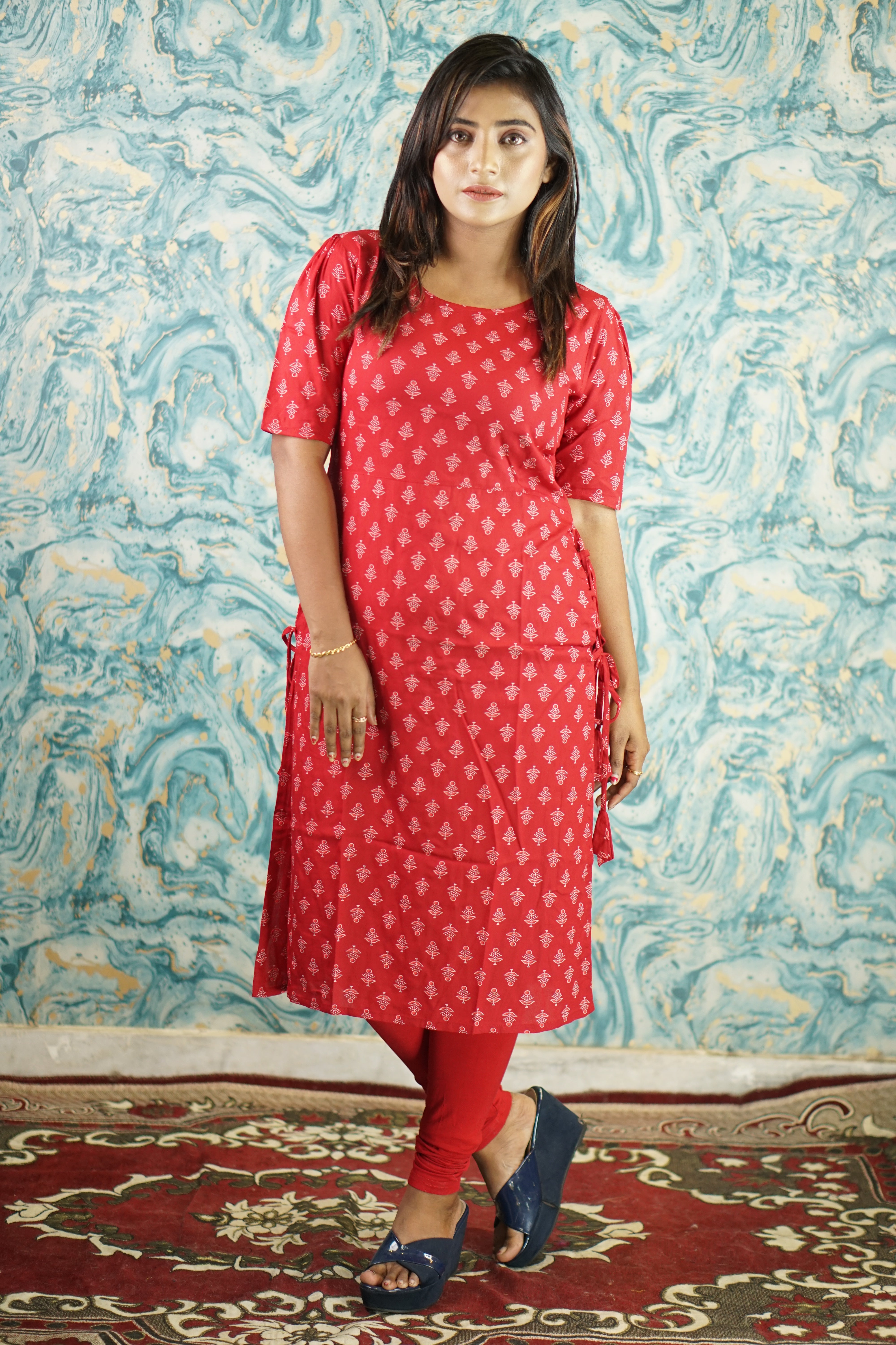 Pure Cotton Princess Cut Kurti in A-line pattern – Anhad Fashions