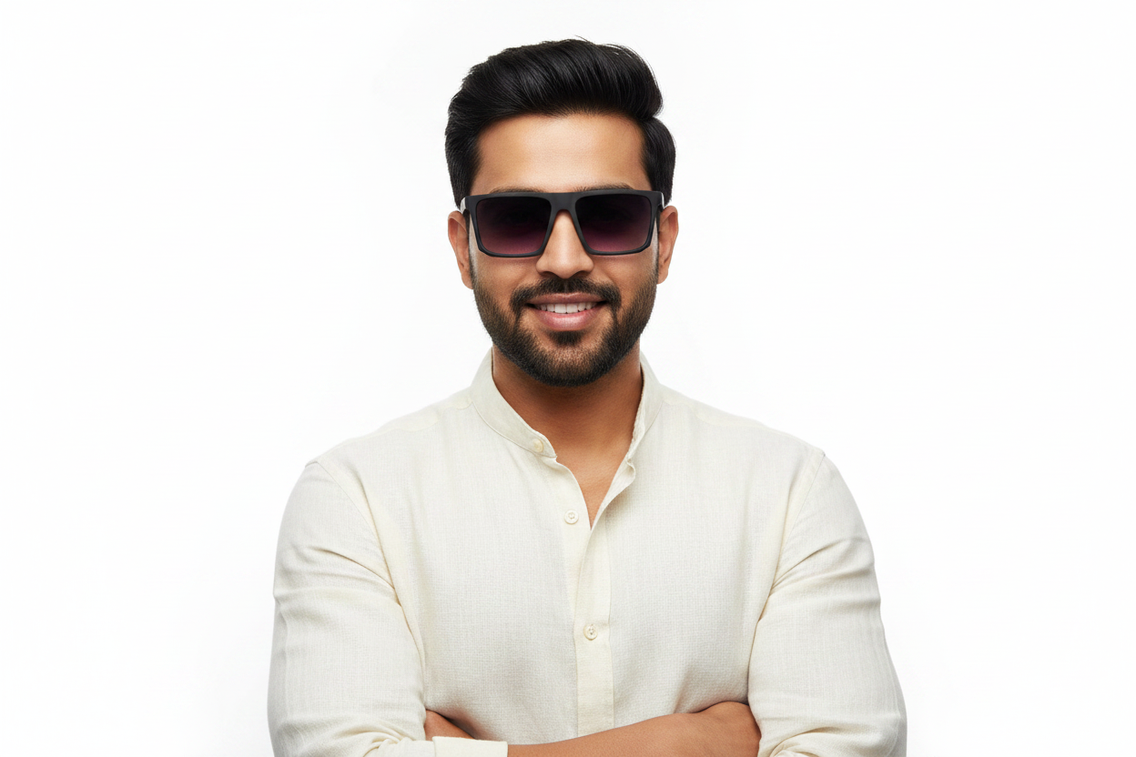 K87E. Men's Celebrity Sunglasses UV400,Retina Protection,Cooling Shield