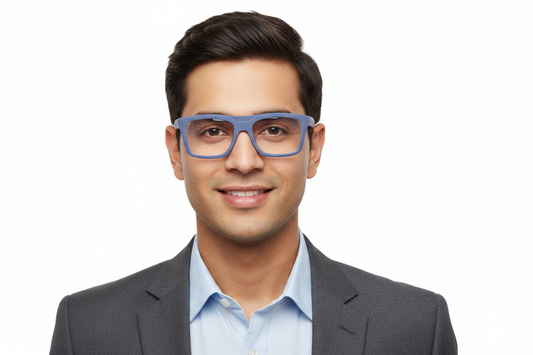 PW1F. Men's Blue Cut Computer Glass, Day-Night, Prescription Lens Ready
