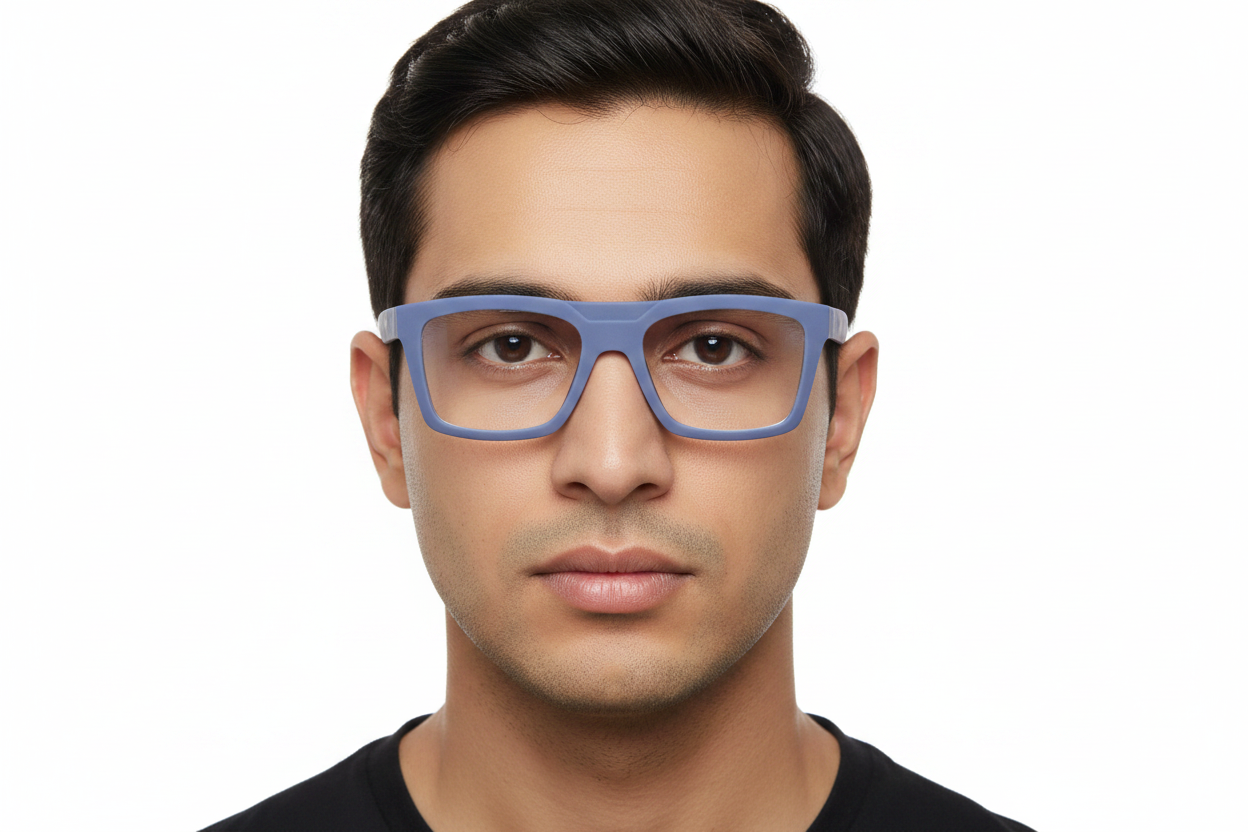 PW1F. Men's Blue Cut Computer Glass, Day-Night, Prescription Lens Ready
