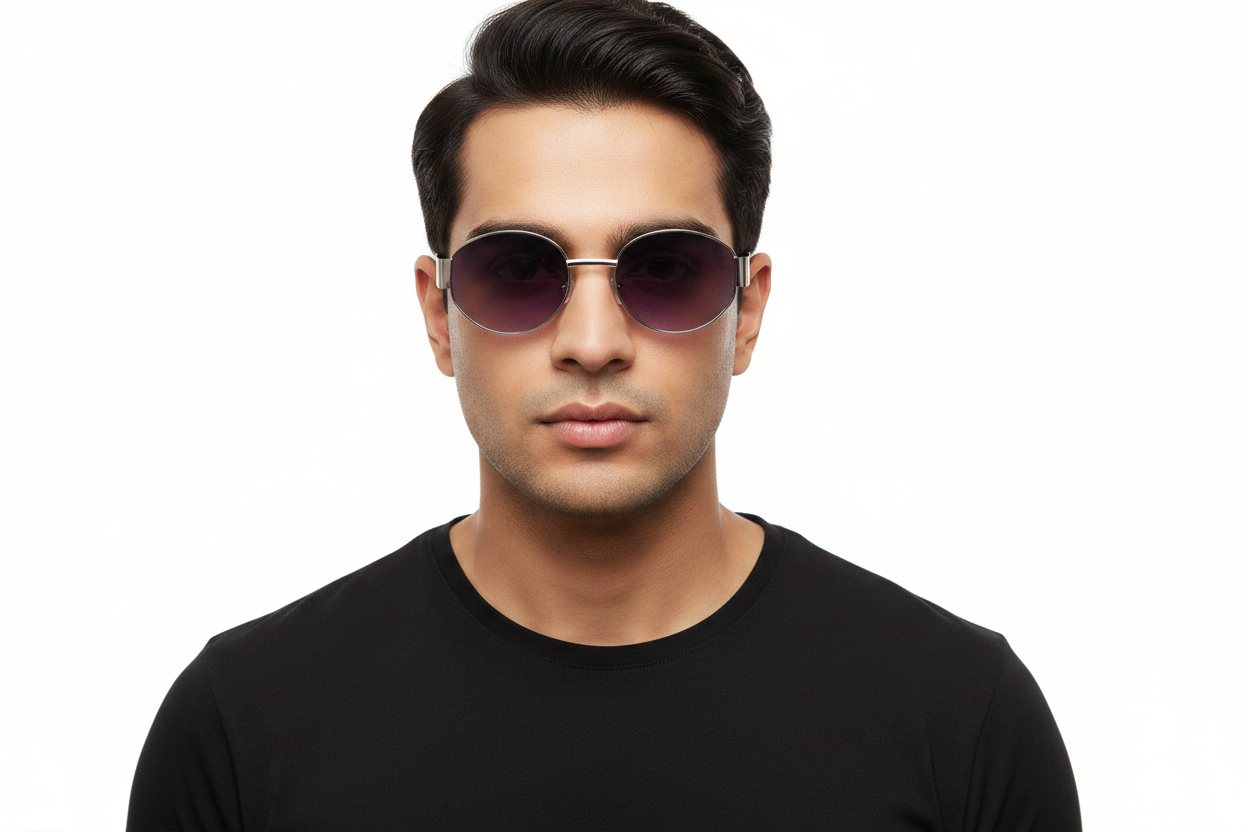 897D. Unisex metal trendy Sunglasses, UV400 Retina Protection,Cooling Shield