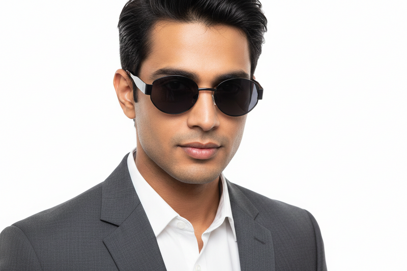 897F. Unisex metal trendy Sunglasses, UV400 Retina Protection,Cooling Shield