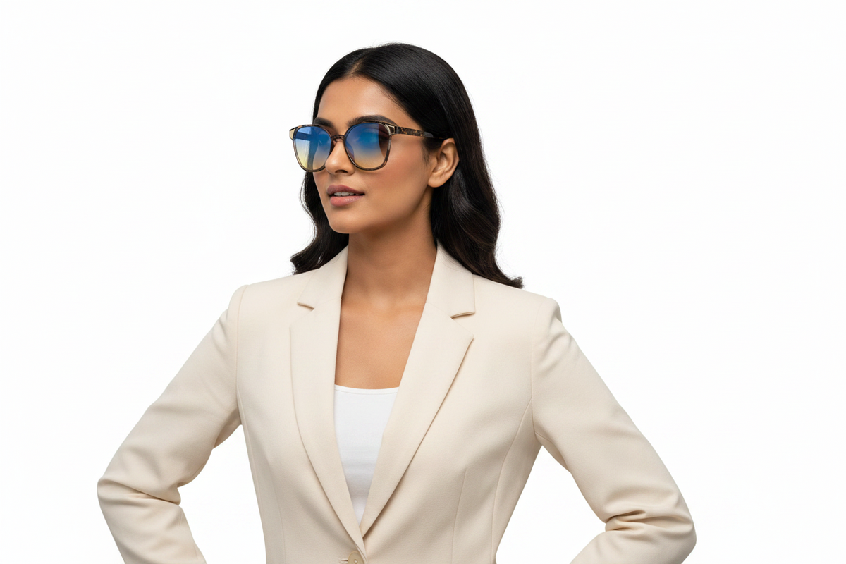 Q713J. Cat eye  Celebrity UV400 Retina protected cooling glass