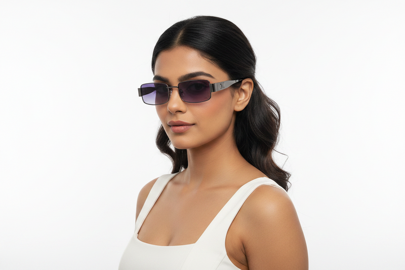 U714A. Unisex metal trendy Sunglasses, UV400 Retina Protection,Cooling Shield