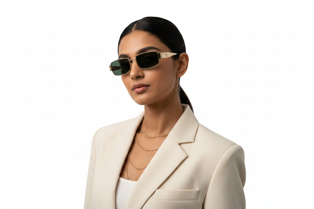 U714D. Unisex metal trendy Sunglasses, UV400 Retina Protection,Cooling Shield