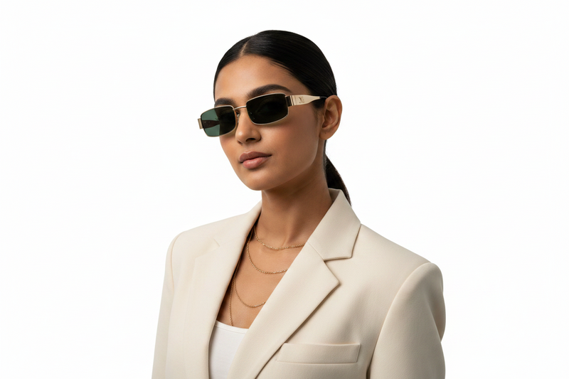 U714D. Unisex metal trendy Sunglasses, UV400 Retina Protection,Cooling Shield