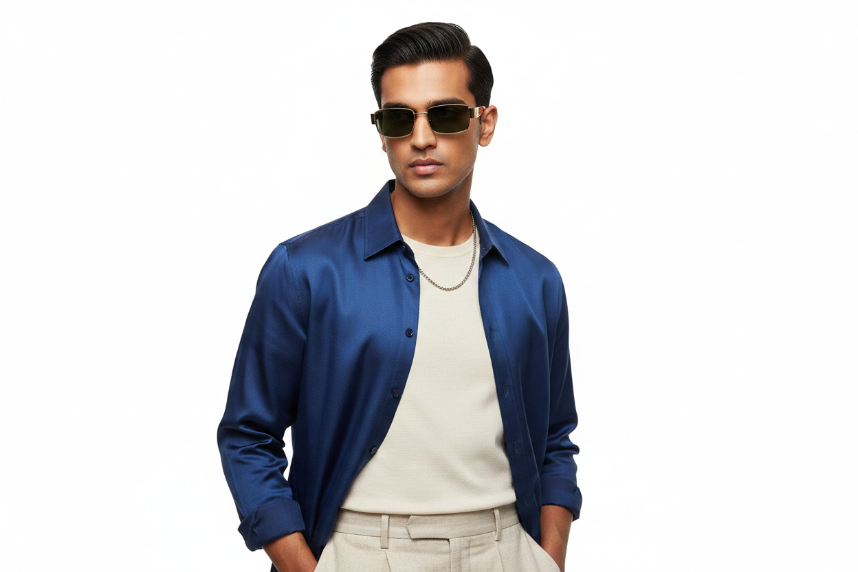U714D. Unisex metal trendy Sunglasses, UV400 Retina Protection,Cooling Shield