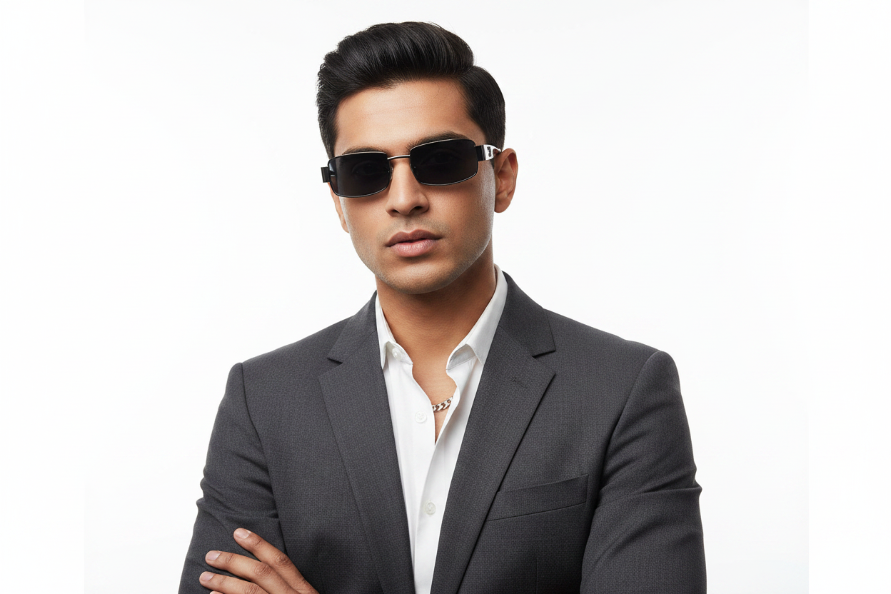 U714E. Unisex metal trendy Sunglasses, UV400 Retina Protection,Cooling Shield