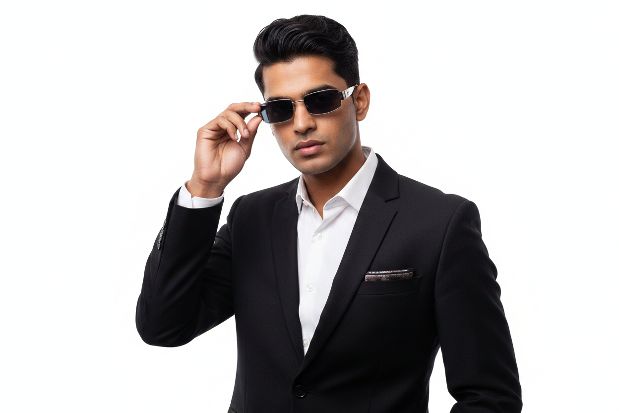 U714F. Unisex metal trendy Sunglasses, UV400 Retina Protection,Cooling Shield
