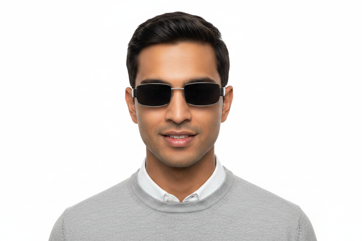 U714F. Unisex metal trendy Sunglasses, UV400 Retina Protection,Cooling Shield