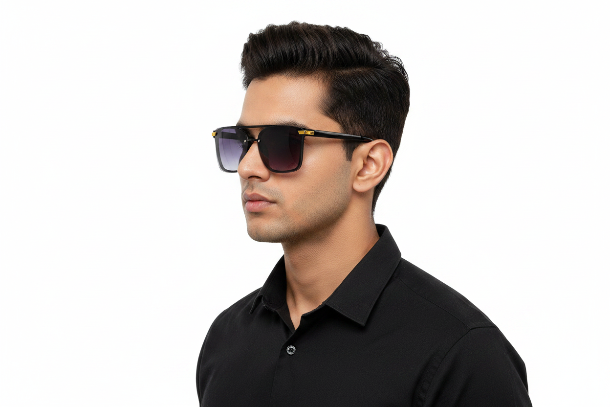 K715B. Men’s Celebrity sunglass UV400 Retina protected cooling glass