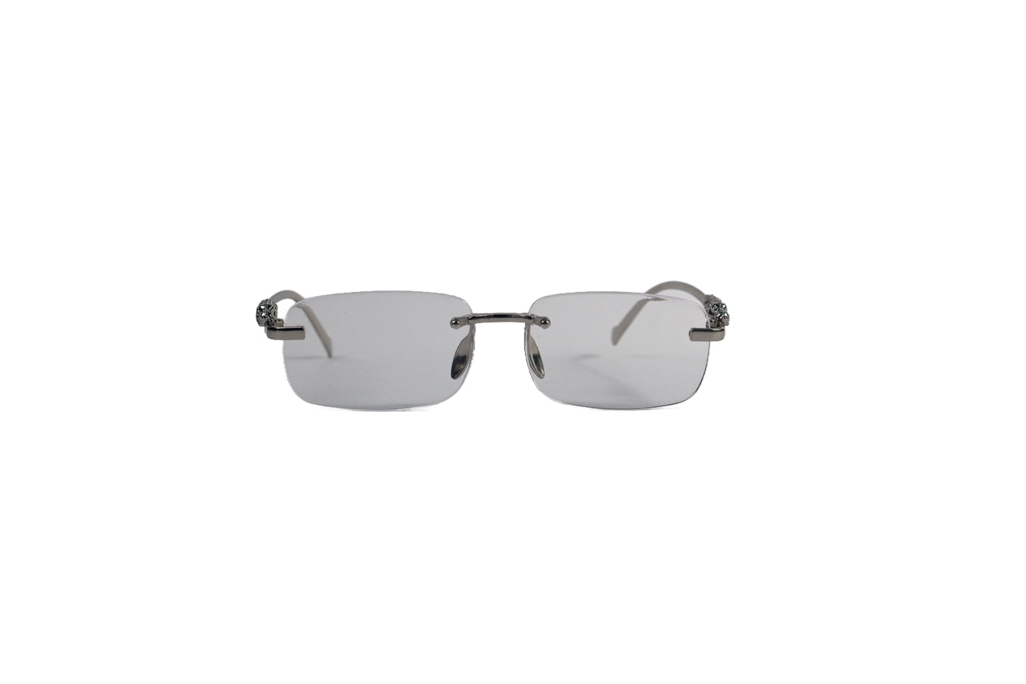 951A. Unisex metal Rimless sunglass UV400 Retina protected cooling glass