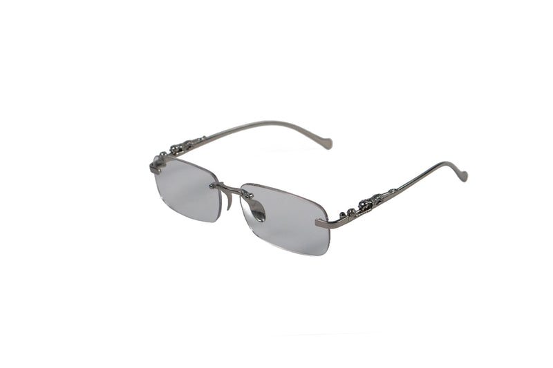 951A. Unisex metal Rimless sunglass UV400 Retina protected cooling glass
