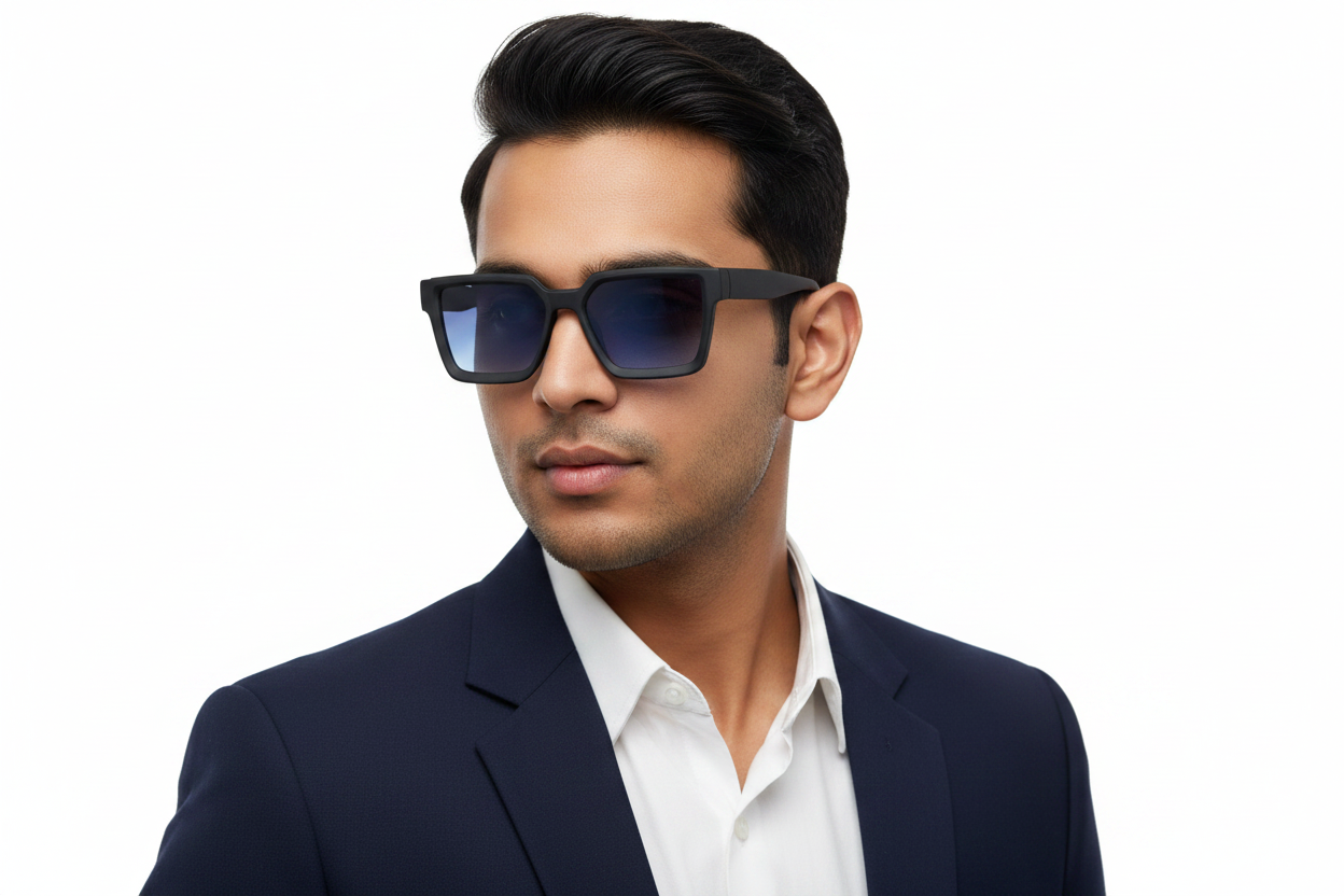 K387B. Men’s Celebrity sunglass UV400 Retina protected cooling glass