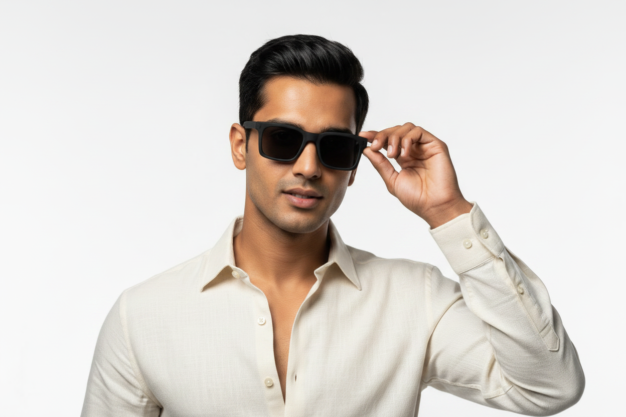 K382B. Men’s Celebrity sunglass UV400 Retina protected cooling glass