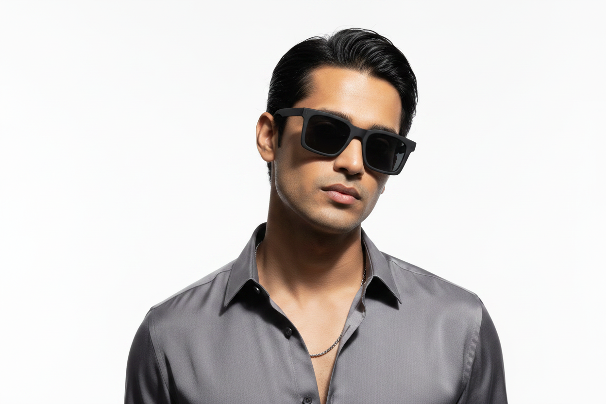 K382B. Men’s Celebrity sunglass UV400 Retina protected cooling glass