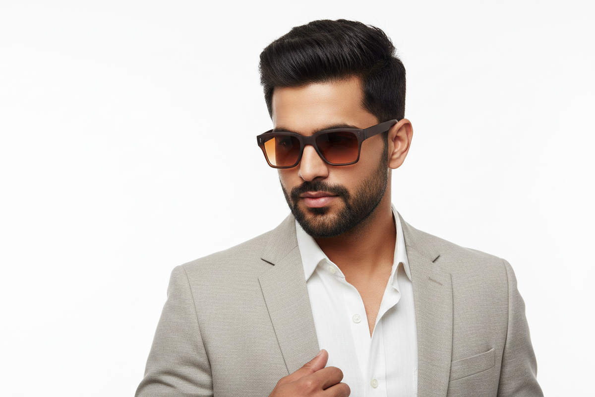K381E. Men’s Celebrity sunglass UV400 Retina protected cooling glass