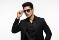 K718B. Men’s Celebrity sunglass UV400 Retina protected cooling glass