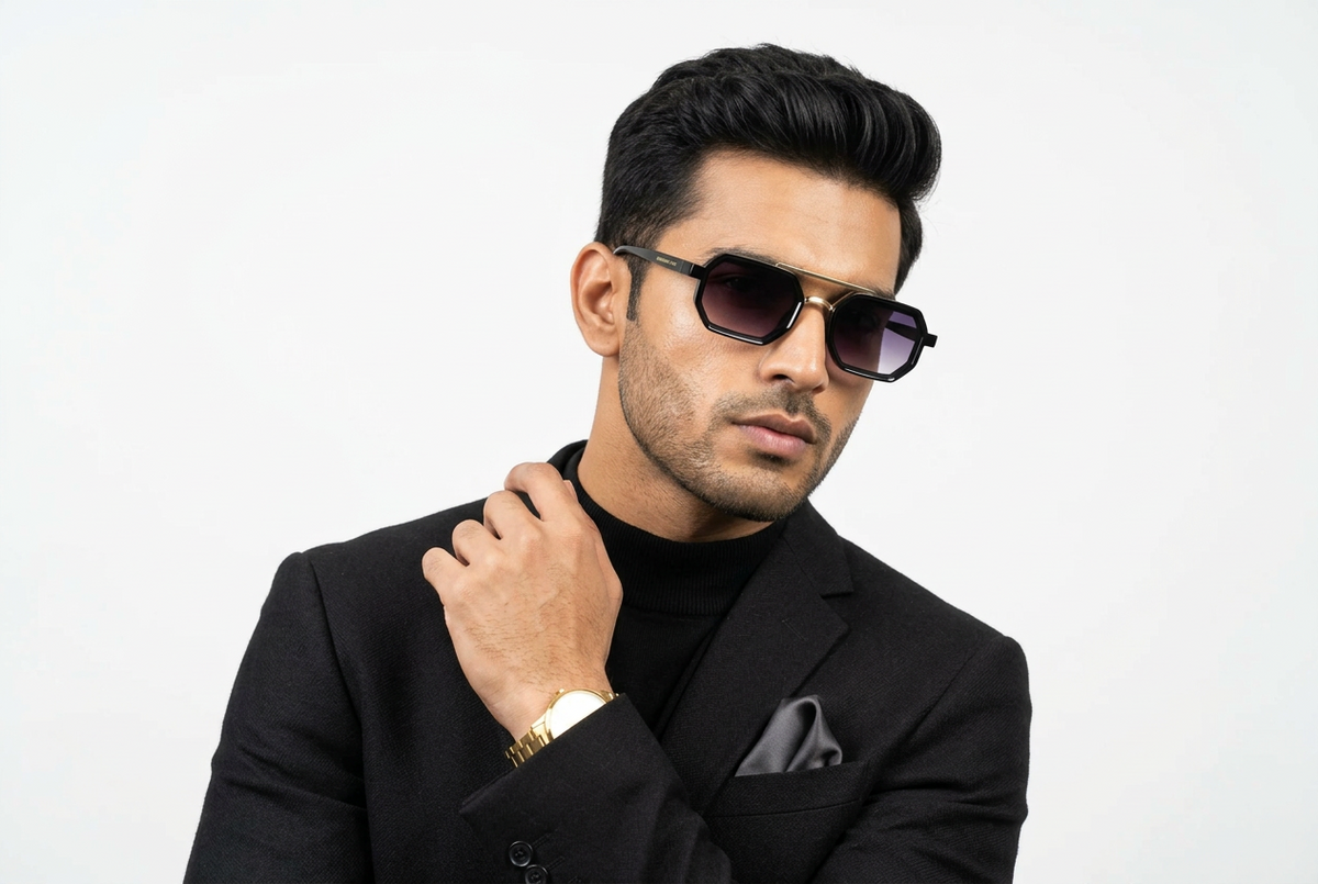 k167B. Men’s Celebrity sunglass UV400 Retina protected cooling glass
