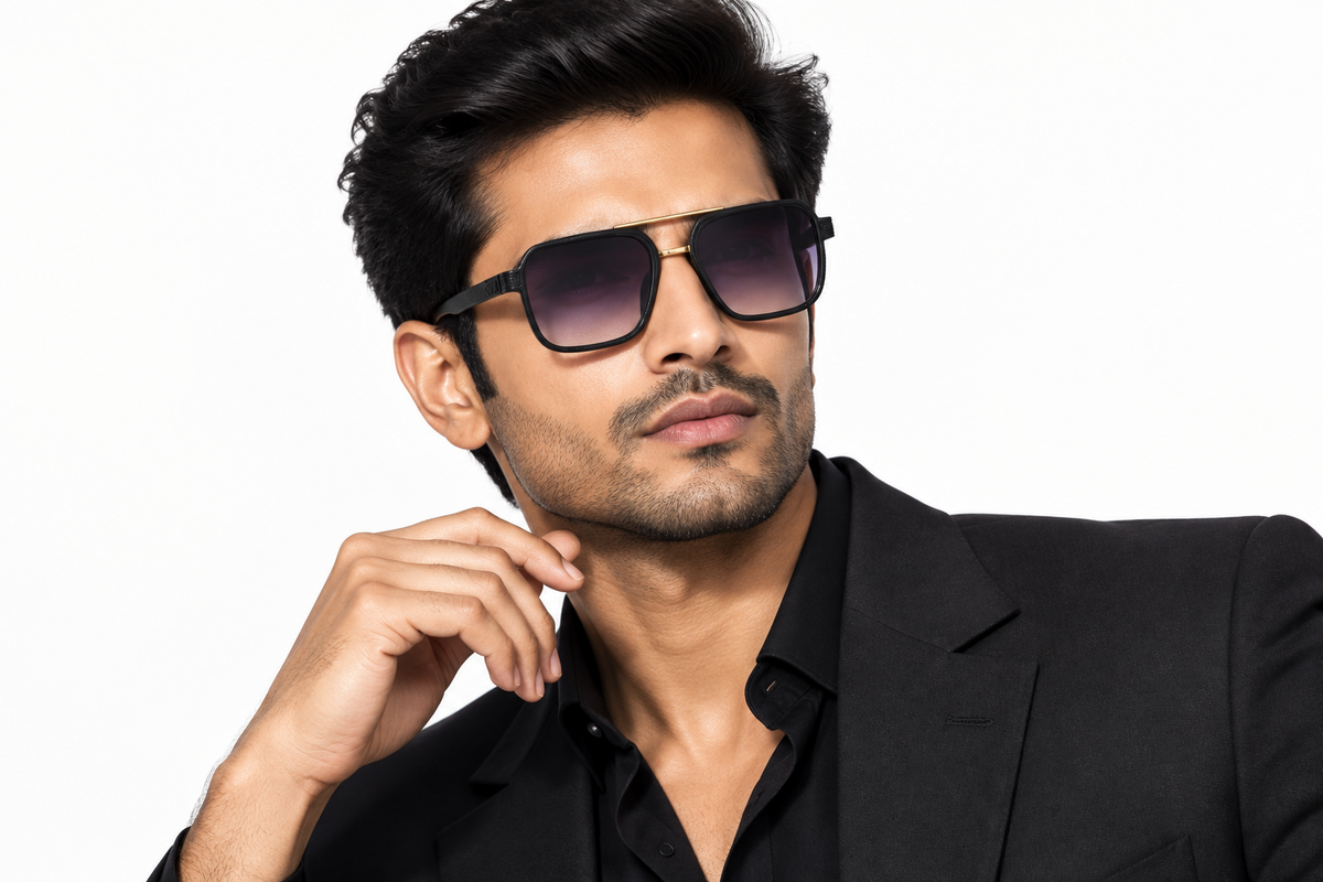 K176F. Men’s Celebrity sunglass UV400 Retina protected cooling glass