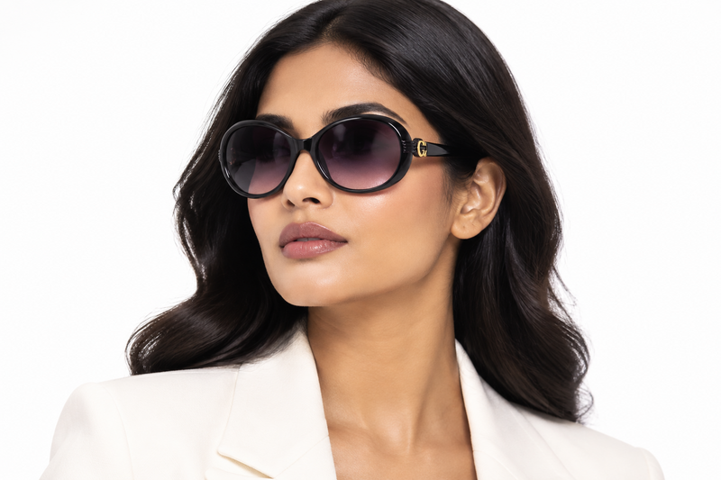 Q180A. Celebrity cat eye sunglasses UV400 Retina protected cooling glass
