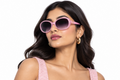 Q180C. Celebrity cat eye sunglasses UV400 Retina protected cooling glass