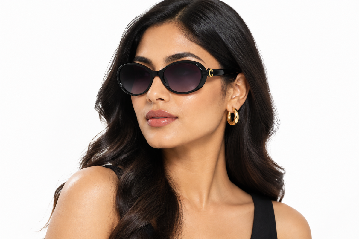 Q180D. Celebrity cat eye sunglasses UV400 Retina protected cooling glass