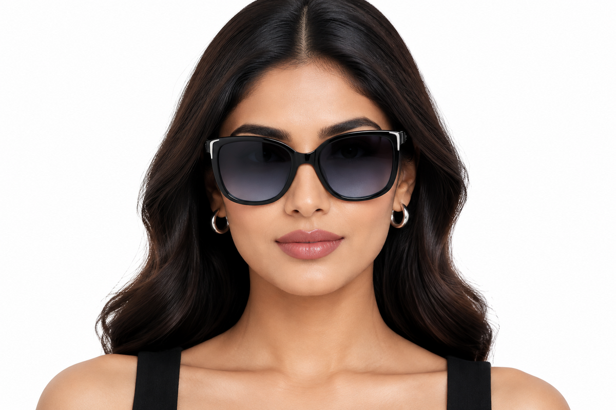 Q181A. Celebrity cat eye sunglasses UV400 Retina protected cooling glass